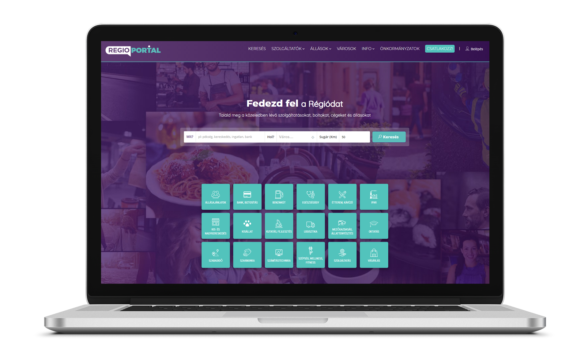 Régió Portál - Regional service and job search portal