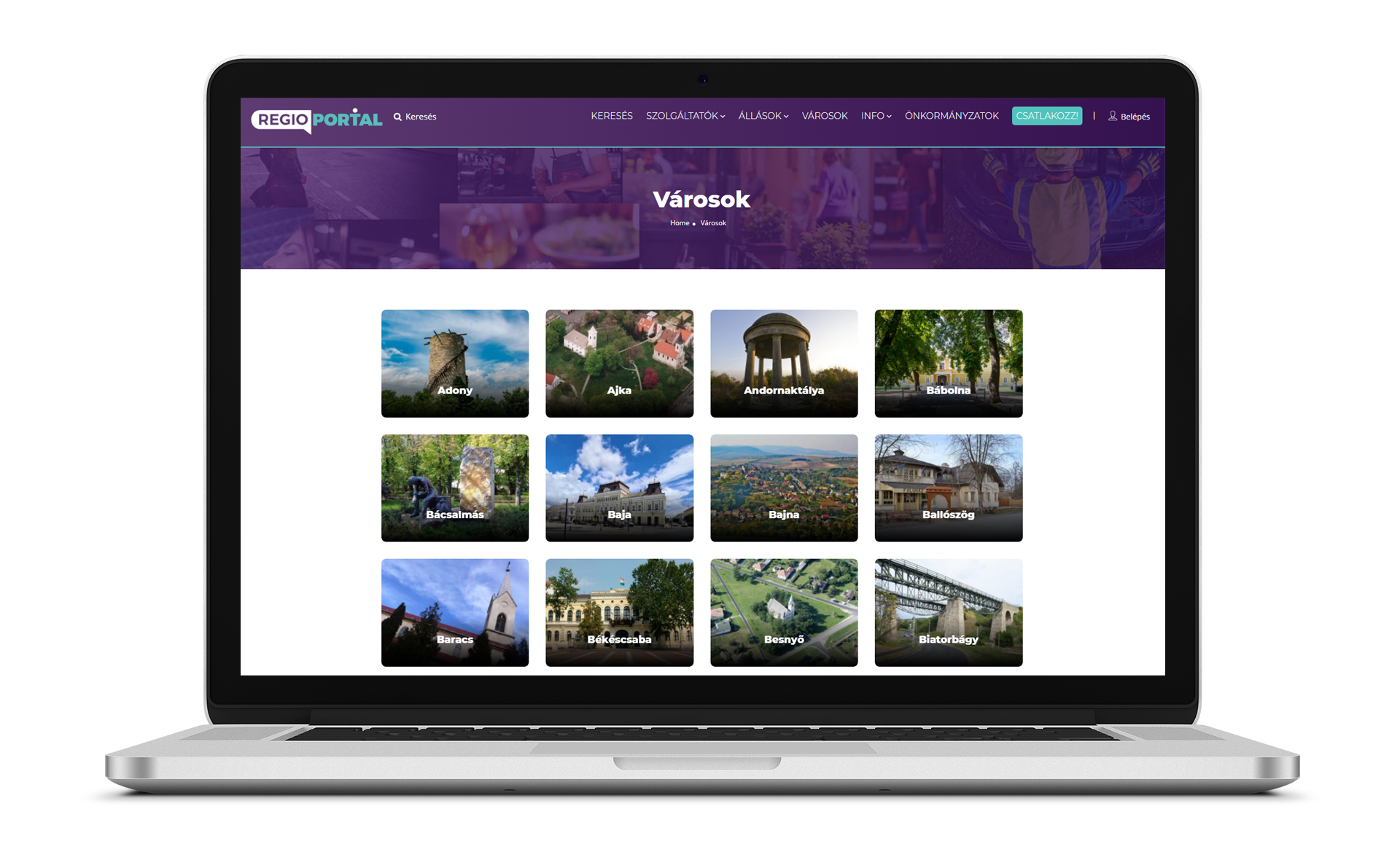 Régió Portál - Regional service and job search portal